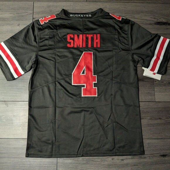 Jeremiah Smith #4 Ohio State Buckeyes BLACKOUT Stitched Men's Jersey Medium
